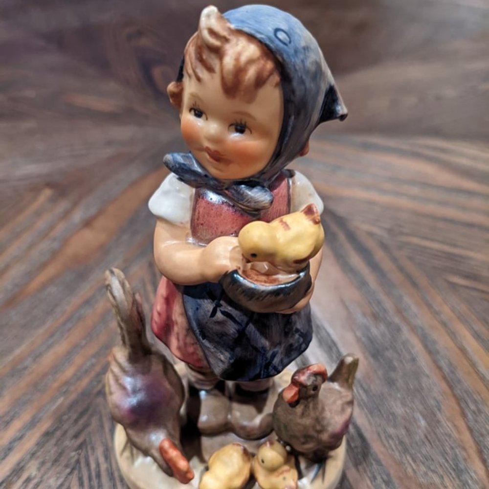 Vintage Hummel Feeding Time Figurine